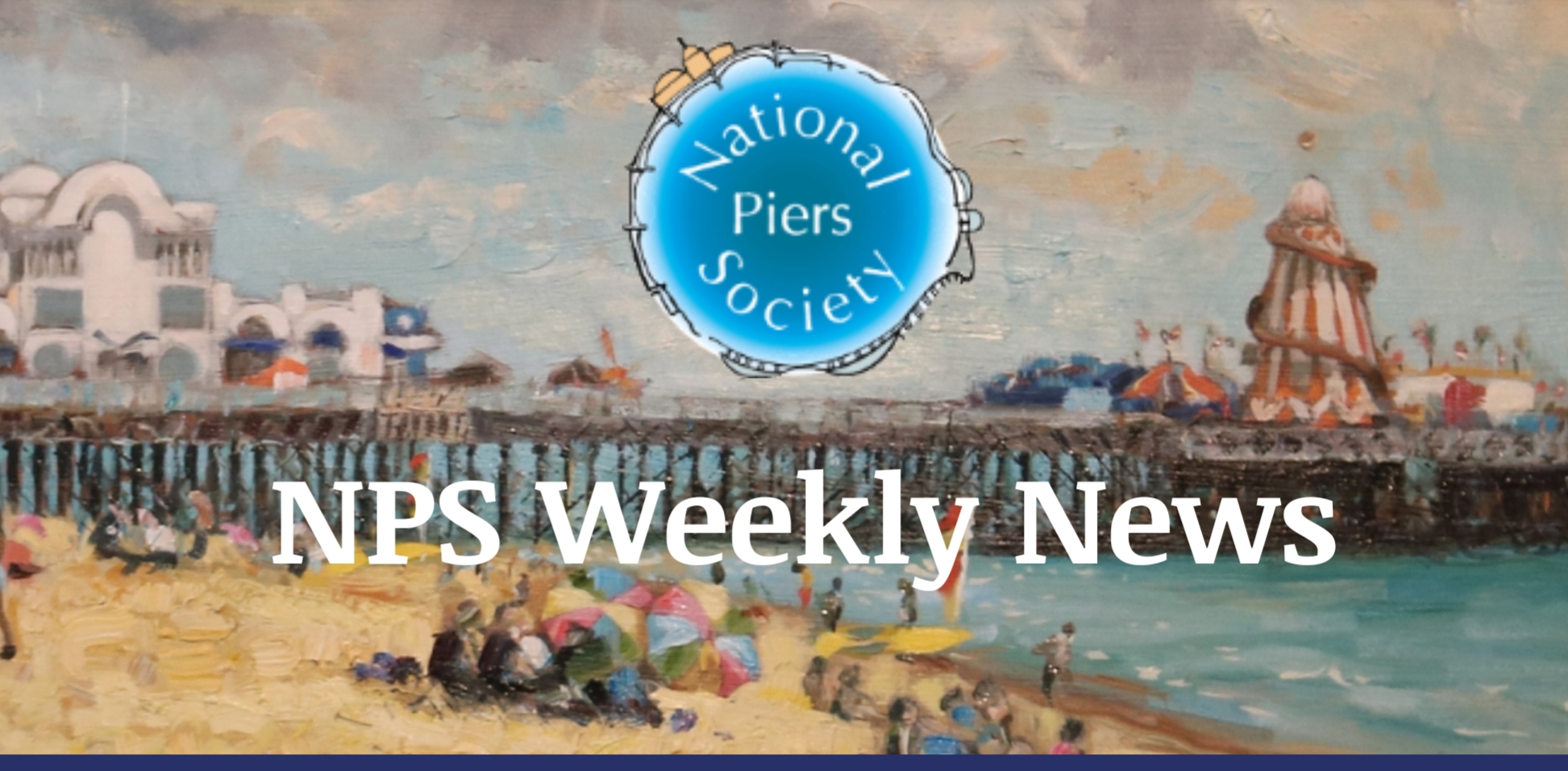 The National Piers Association have kindly used my latest painting of South Parade Pier for the front cover of their weekly News Letter.